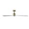 Wac Clean Indoor and Outdoor 3-Blade Smart Ceiling Fan 54in Satin Brass Matte White with Remote Control F-003 - alternate 2